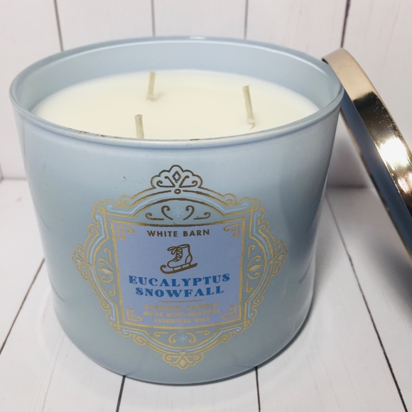 EUCALYPTUS SNOWFALL 3 Wick Candle - Picture 2 of 3